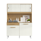 Armário De Cozinha Completa Compacta 4 Portas 1 Gaveta Atacam