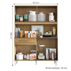 Armário De Cozinha Completa Compacta 4 Portas 1 Gaveta Atacam