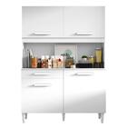 Armário De Cozinha Completa Compacta 4 Portas 1 Gaveta Marina