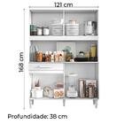 Armário De Cozinha Completa Compacta 4 Portas 1 Gaveta Marina