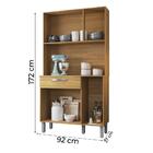 Armário De Cozinha Completa Compacta 6 Portas 1 Gaveta Paris