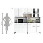 Armário De Cozinha Completa Compacta Clara Branco