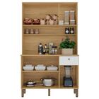 Armário De Cozinha Completa Compacta Ripado Impressão 3d 6 Po