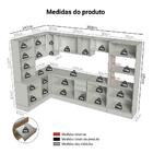 Armário De Cozinha Completa De Canto 100% Mdf 447 Cm Branco/r