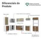 Armário De Cozinha Completa De Canto 100% Mdf 447 Cm Branco/r