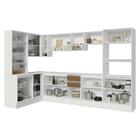 Armário De Cozinha Completa De Canto 100% Mdf 447 Cm Branco/r