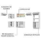 Armário De Cozinha Completa De Canto 100% Mdf 447cm Branco Sm