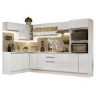 Armário De Cozinha Completa De Canto 100% Mdf 447cm Frentes B