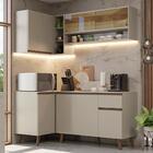 Armário De Cozinha Completa De Canto 265 Cm Crema Nice Madesa