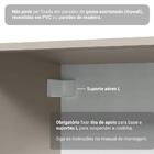 Armário De Cozinha Completa De Canto 265 Cm Suspenso Crema Ni