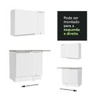 Armário De Cozinha Completa De Canto 349cm Branco Glamy Mades