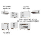 Armário De Cozinha Completa De Canto 402cm Branco Reims Mades