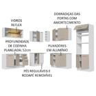 Armário De Cozinha Completa De Canto 459cm Branco/crema Agata