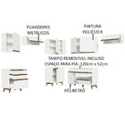 Armário De Cozinha Completa De Canto 462cm Branco Reims Mades