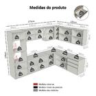 Armário De Cozinha Completa De Canto 465 Cm Suspensa Crema Ni