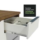 Armário De Cozinha Completa De Canto 499cm Rustic/branco Stel