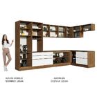 Armário De Cozinha Completa De Canto 546cm Rustic/branco Velu
