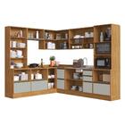 Armário De Cozinha Completa De Canto 8 Peças Mdf Ibiza Multim