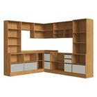 Armário De Cozinha Completa De Canto 8 Peças Mdf Ibiza Multim