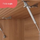 Armário De Cozinha Completa De Canto  Macadâmia Balcão Com Ta