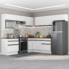 Armário De Cozinha Completa De Canto Com Rodapé Veneza Multim