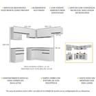 Armário De Cozinha Completa De Canto Com Rodapé Veneza Multim