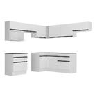 Armário De Cozinha Completa De Canto Com Rodapé Veneza Multim