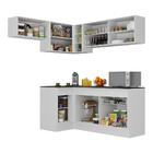 Armário De Cozinha Completa De Canto Com Rodapé Veneza Multim