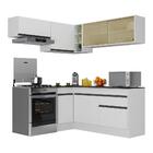 Armário De Cozinha Completa De Canto Com Rodapé Veneza Multim