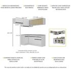 Armário De Cozinha Completa De Canto Com Rodapé Veneza Multim