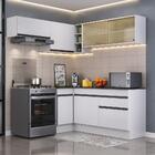 Armário De Cozinha Completa De Canto Com Rodapé Veneza Multim