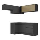 Armário De Cozinha Completa De Canto Com Rodapé Veneza Multim