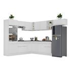 Armário De Cozinha Completa De Canto Com Rodapé Veneza Multim