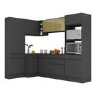 Armário De Cozinha Completa De Canto Com Rodapé Veneza Multim