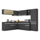 Armário De Cozinha Completa De Canto Com Rodapé Veneza Multim