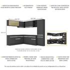 Armário De Cozinha Completa De Canto Com Rodapé Veneza Multim