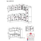Armário De Cozinha Completa De Canto Com Rodapé Veneza Multim