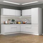 Armário De Cozinha Completa De Canto Com Rodapé Veneza Multim