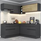 Armário De Cozinha Completa De Canto Com Rodapé Veneza Multim