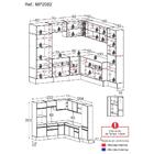 Armário De Cozinha Completa De Canto Com Rodapé Veneza Multim