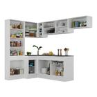 Armário De Cozinha Completa De Canto Com Rodapé Veneza Multim