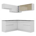 Armário De Cozinha Completa De Canto Com Rodapé Veneza Multim