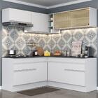 Armário De Cozinha Completa De Canto Com Rodapé Veneza Multim