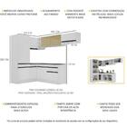 Armário De Cozinha Completa De Canto Com Rodapé Veneza Multim