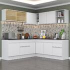 Armário De Cozinha Completa De Canto Com Rodapé Veneza Multim