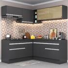 Armário De Cozinha Completa De Canto Com Rodapé Veneza Multim