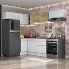 Armário De Cozinha Completa De Canto Com Rodapé Veneza Multim