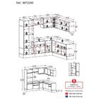 Armário De Cozinha Completa De Canto Com Rodapé Veneza Multim