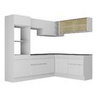 Armário De Cozinha Completa De Canto Com Rodapé Veneza Multim