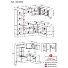 Armário De Cozinha Completa De Canto Com Rodapé Veneza Multim